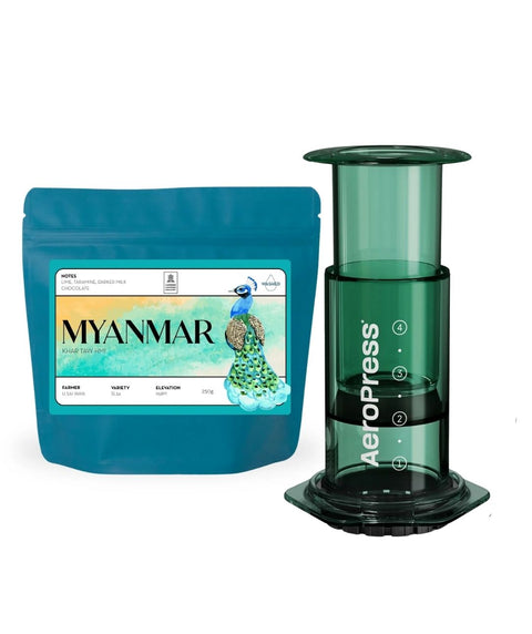 AeroPress Classic Gift Bundle - Myanmar Khar Taw Hmi 250g