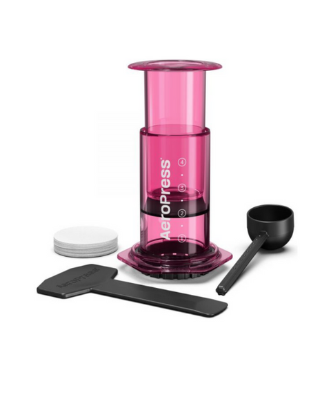 π Aeropress Clear (PINK) π - Camden Coffee
