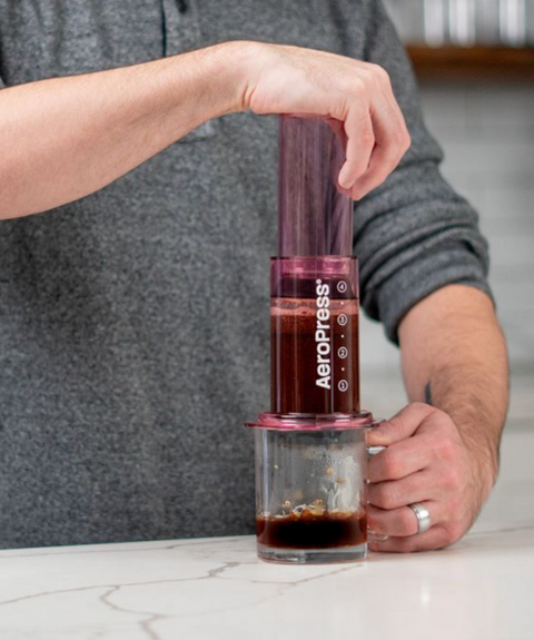 π Aeropress Clear (PINK) π - Camden Coffee