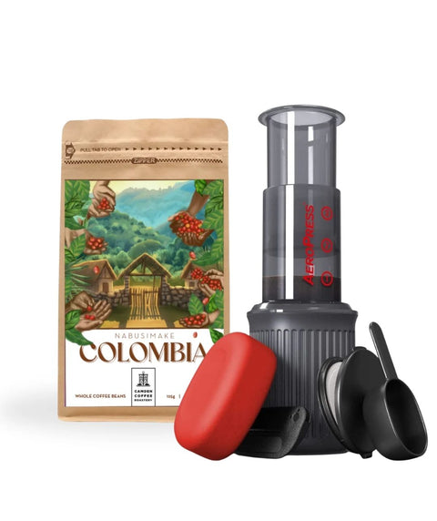 AeroPress Go + Colombia Nabusimake 250g Gift Bundle