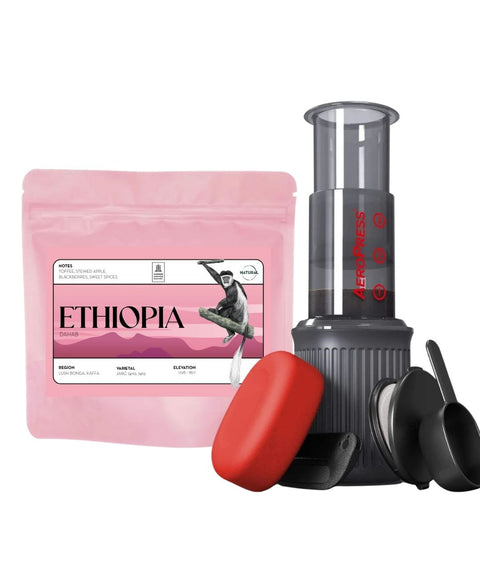 AeroPress Go Gift Bundle - Ethiopia Dahab 250g