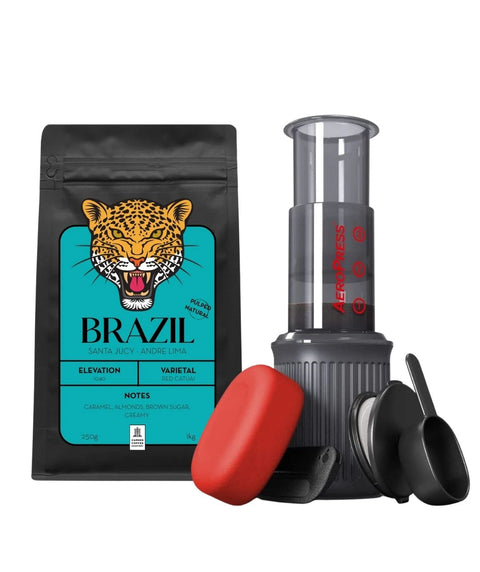 AeroPress Go Coffee Gift Set – Brazil Santa Jucy 250g