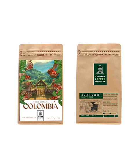 Christmas Coffee Gift Set – Camden Market + Colombia Nabusimake (2 × 250g)