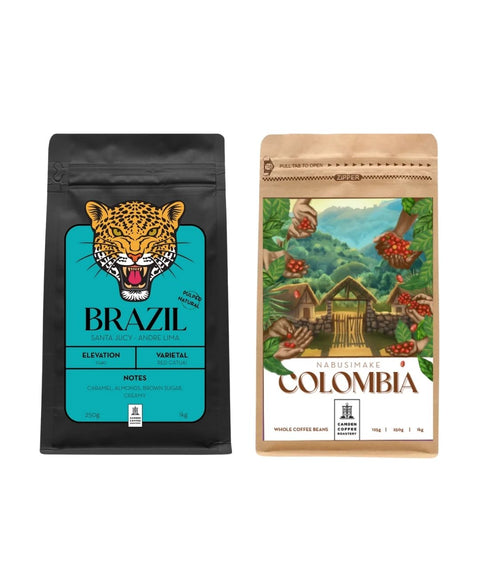Christmas Coffee Gift Set – Brazil + Colombia (2 × 250g)