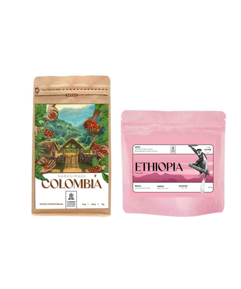 Christmas Coffee Gift Set – Ethiopia Dahab + Colombia Nabusimake (2 × 250g)