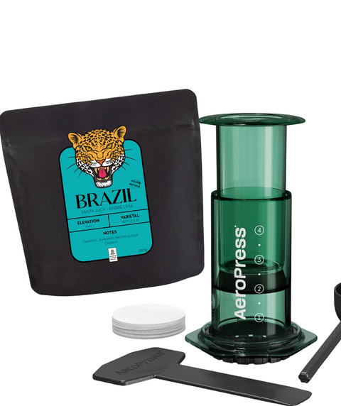 Aeropress 🔫 Green / Brazil Pulped Natural (£37.5 RRP) - Camden Coffee