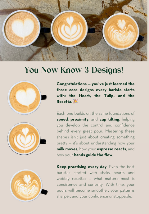 CAFE QUALITY worthy latte art booklet