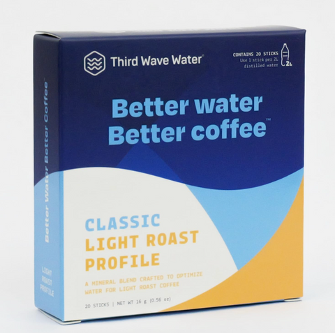 Third Wave Water Mineral Enhanced Flavor Optimizing Coffee Brewing Water, Classic Flavor Profile 2 Liter 20 Sticks