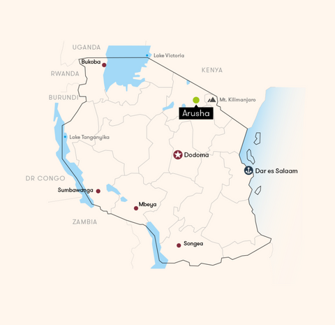 Tanzania Arusha Single Origin Coffee Beans