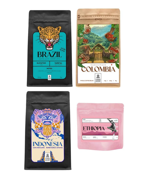 World Explorer Gift Bundle – 4 Single Origin Coffees (25% Off)